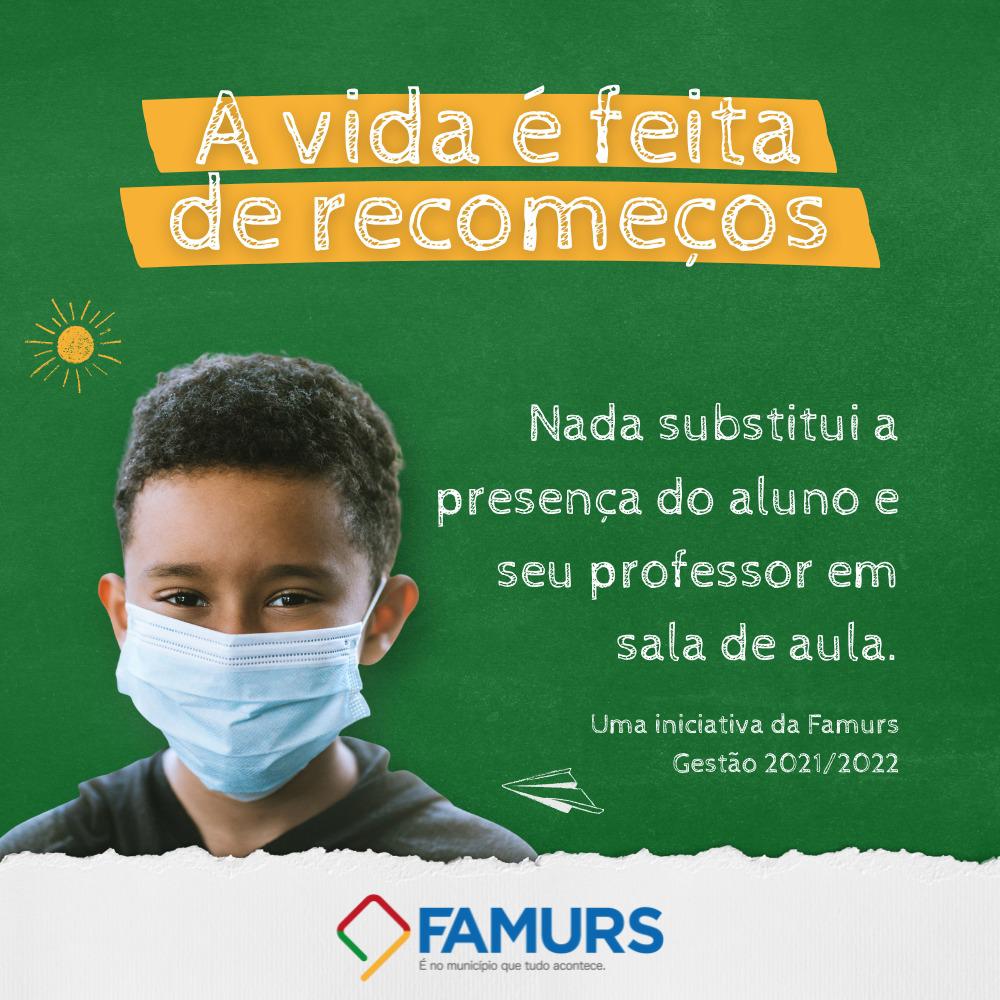 Famurs lança campanha sobre volta às aulas: “A vida é feita de recomeços”