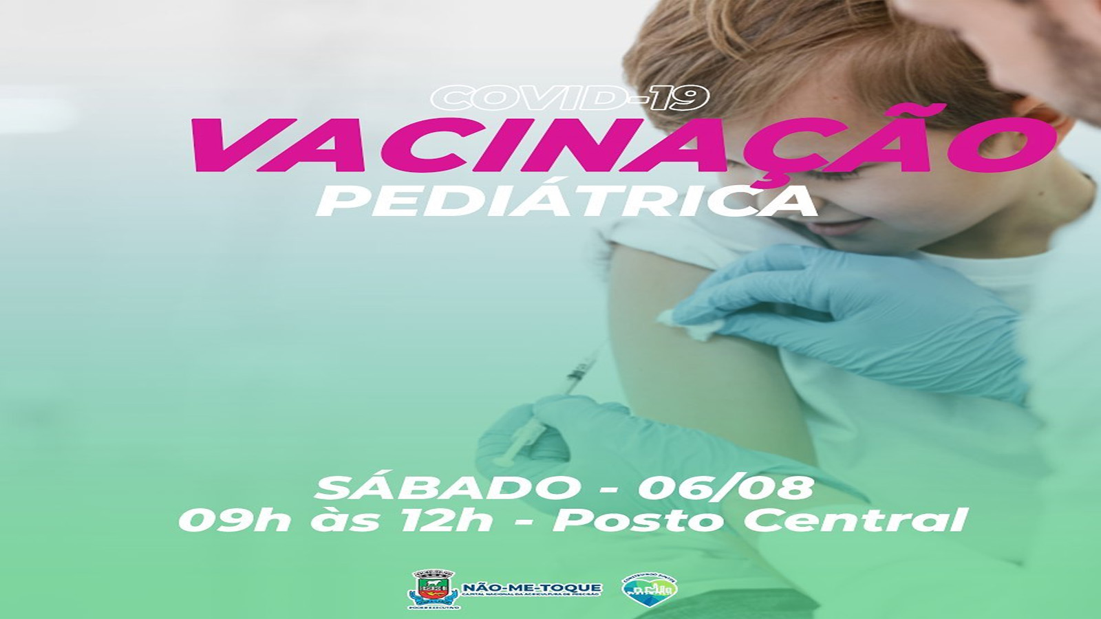 Sábado de vacinação contra Covid-19 para crianças em Não-Me-Toque